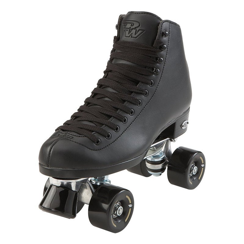 Riedell RW Wave Roller Skates for Men and Women - Durable Recreational Quad Skate with Padded, Precision Fit and High-Rebound Wheels, Roller Skates - Black, Size 6 - Image 1